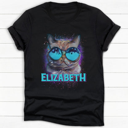 Space Watercolor Pet Photo, Personalized Shirt, Gift For Pet Lovers, Custom Photo