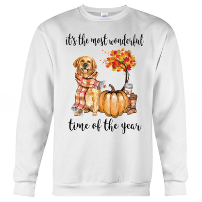The Most Wonderful Time Of The Year - Golden Retriever T Shirt