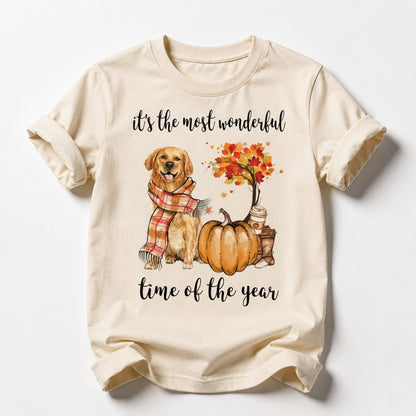 The Most Wonderful Time Of The Year - Golden Retriever T Shirt