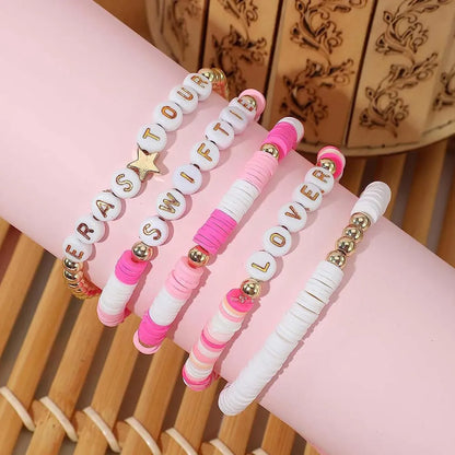 Combo 5 Eras Tour Commemorative Bracelet Set
