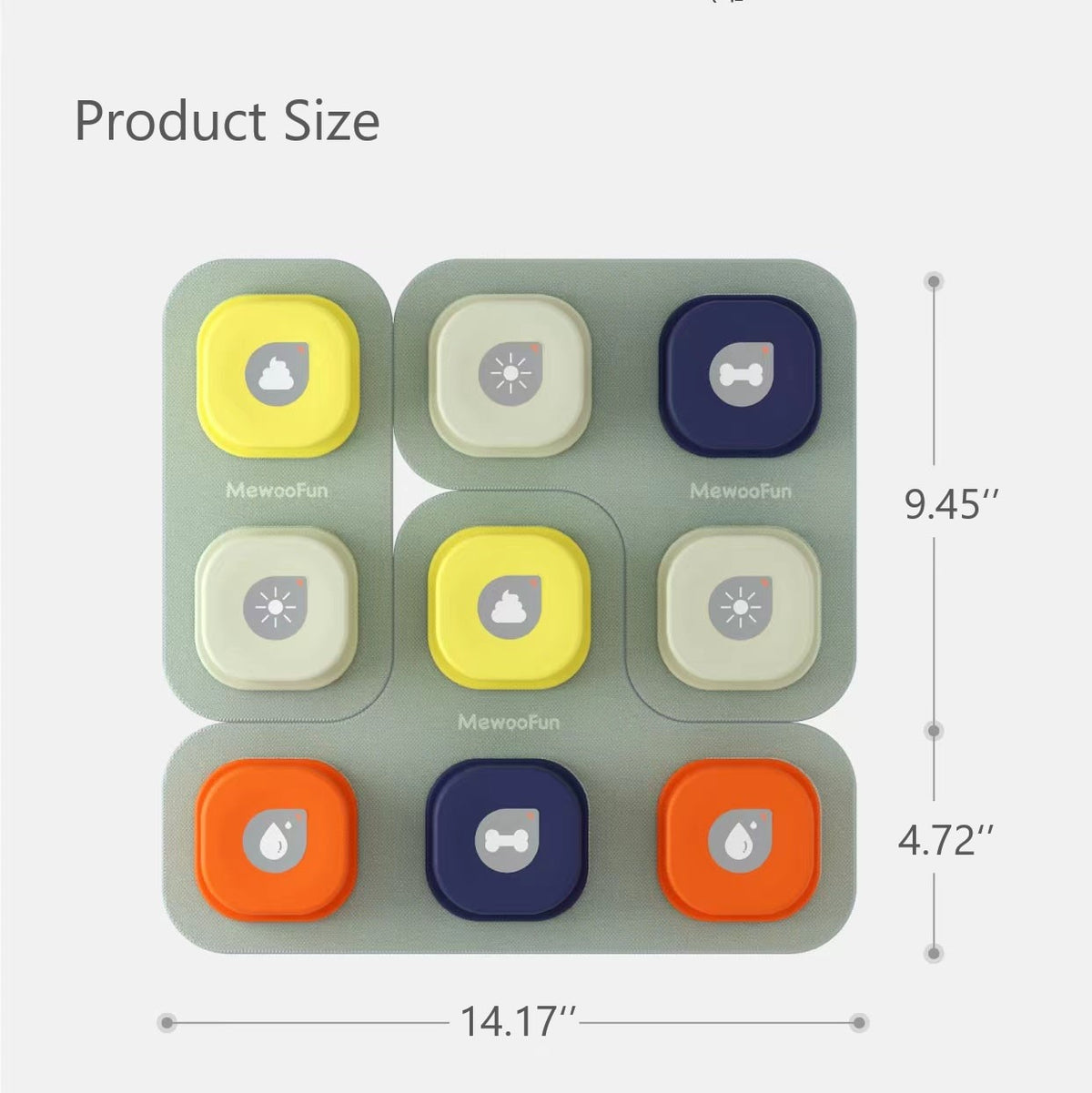 Dog Button Record Talking Pet Communication Vocal Training Interactive Toy Bell Ringer With Pad and Sticker, Pet Accessories