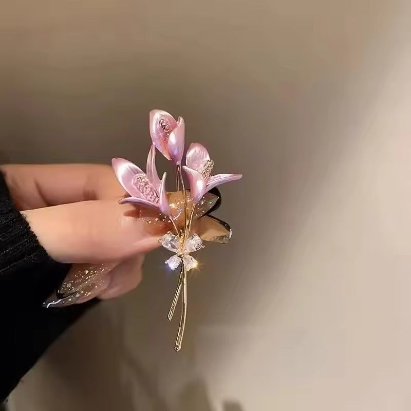 Flower Shaped Rhinestone Brooches, Lapel Flower Pins For Women, Gifts For Her, Mother's Day Gifts