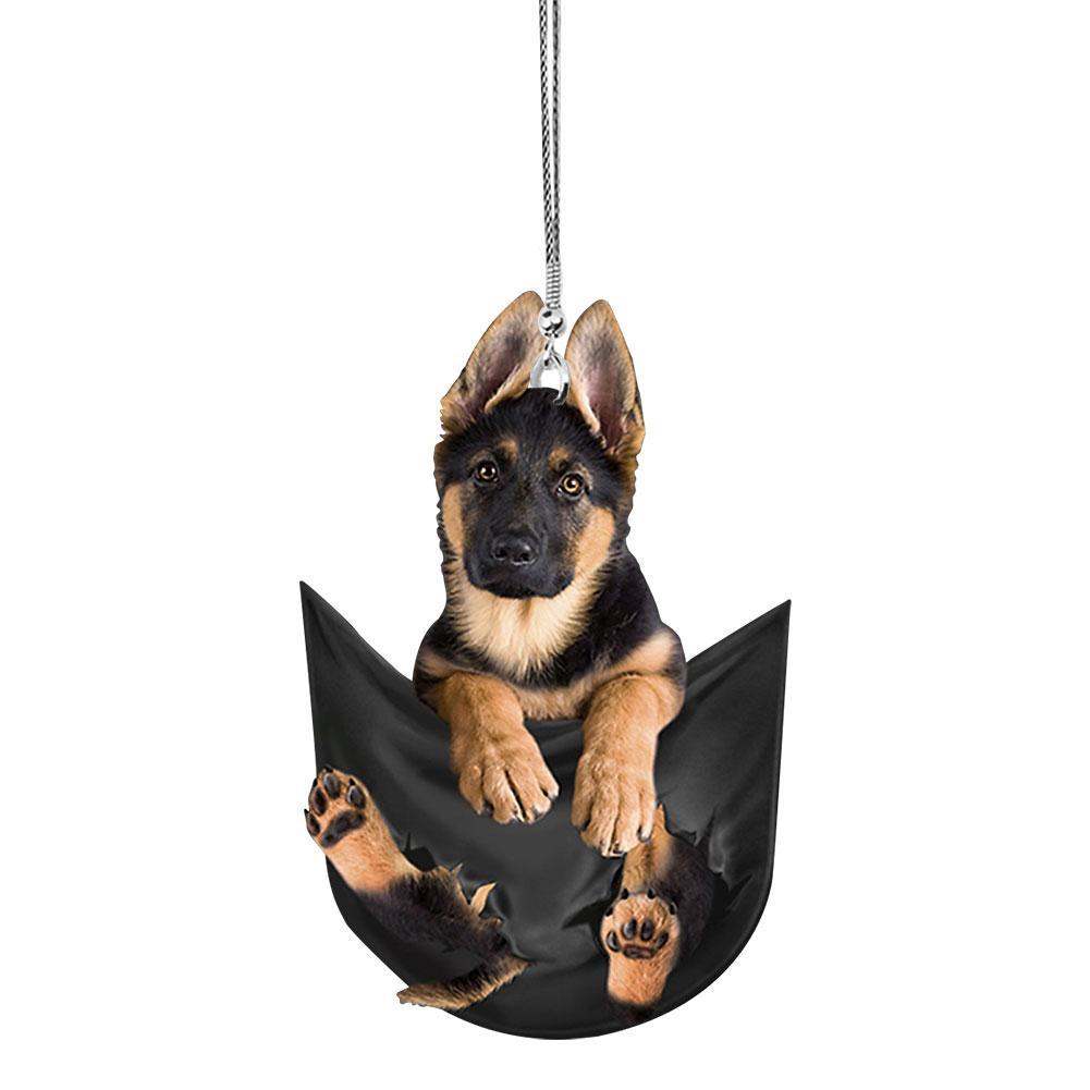 Cute Dog Cartoon Key Chain, Hanging Ornament Adorable Car Mirror & Backpack Accessory, Pet Accessories