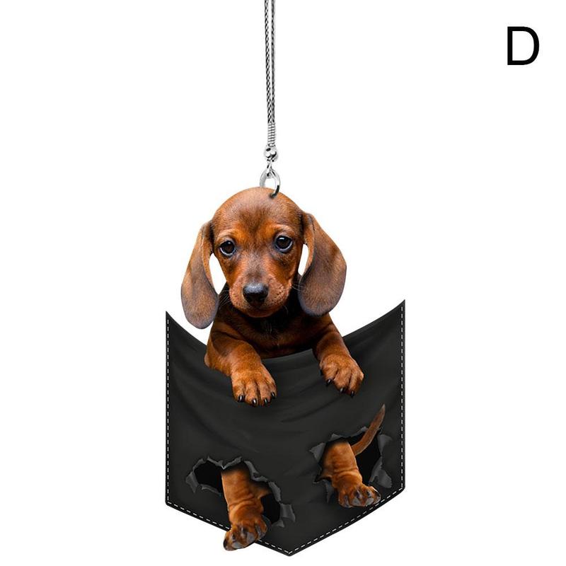 Cute Dog Cartoon Key Chain, Hanging Ornament Adorable Car Mirror & Backpack Accessory, Pet Accessories