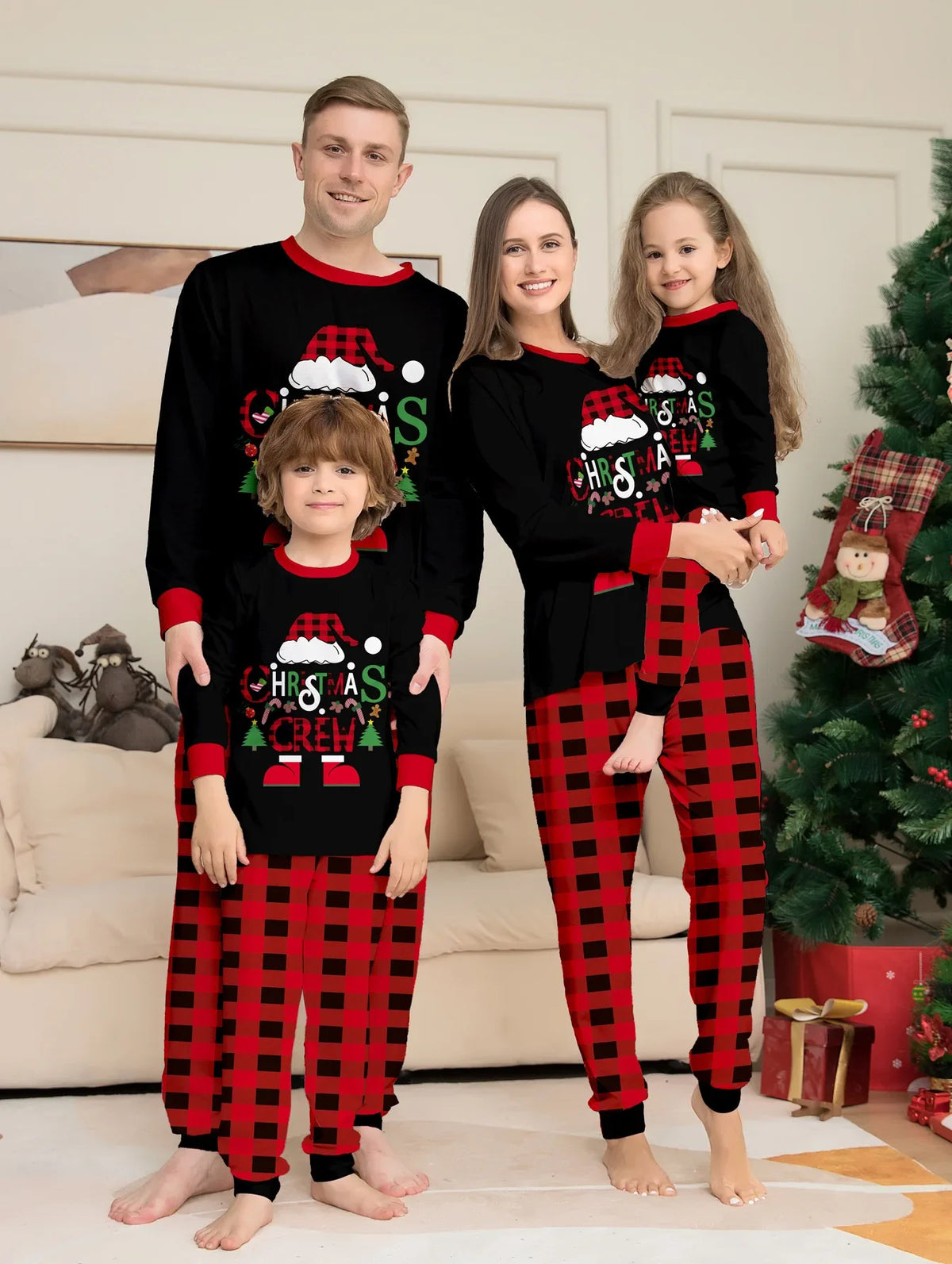 Family Matching Christmas Pajamas Sets 2024 - A-Z Holiday Pjs, Shirts & Pants