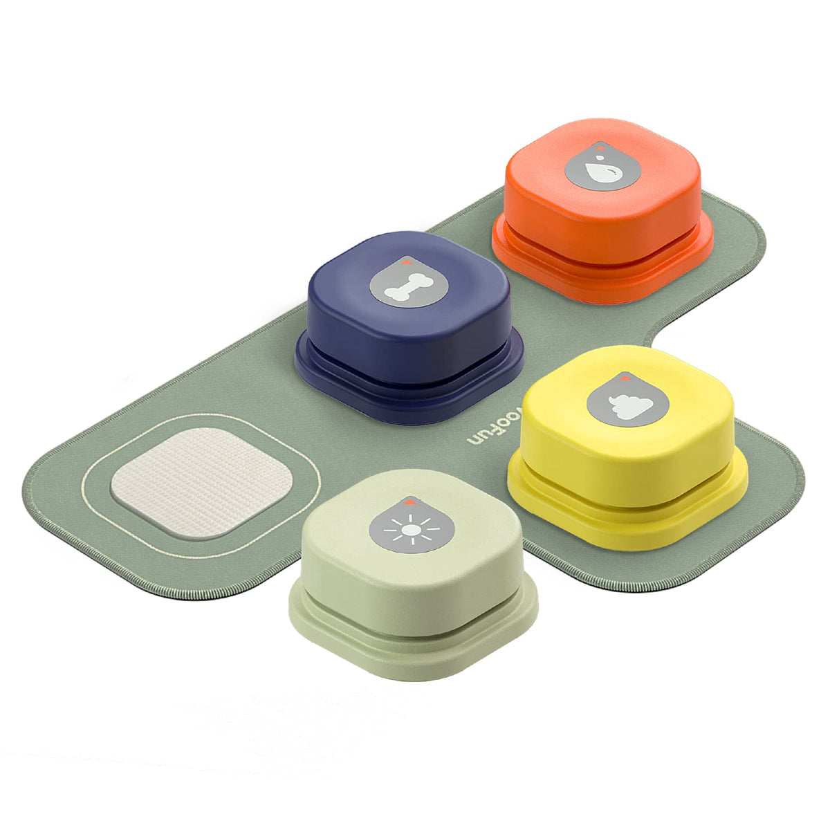 Dog Button Record Talking Pet Communication Vocal Training Interactive Toy Bell Ringer With Pad and Sticker, Pet Accessories
