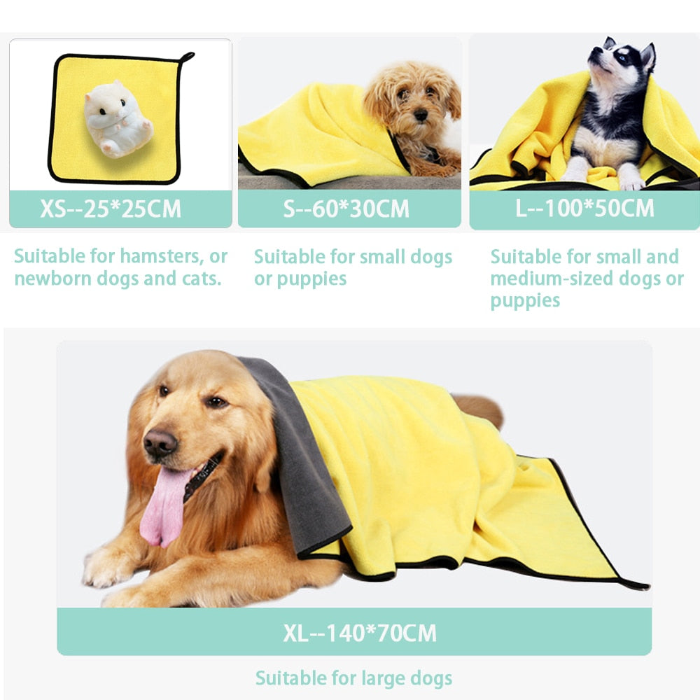 Convenient Quick-Drying Towels For Dogs And Cats, Pet Accessories