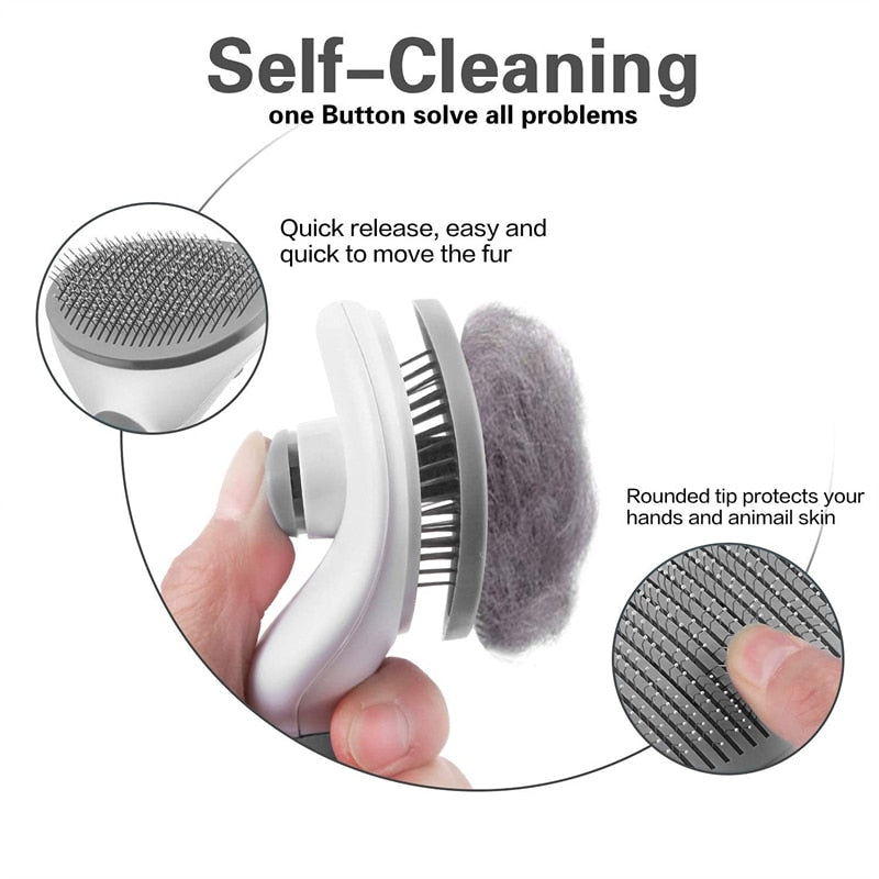 Stainless Steel Pet Comb Grooming Tool For Dogs And Cats, Pet Accessories