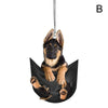Cute Dog Cartoon Key Chain, Hanging Ornament Adorable Car Mirror & Backpack Accessory, Pet Accessories