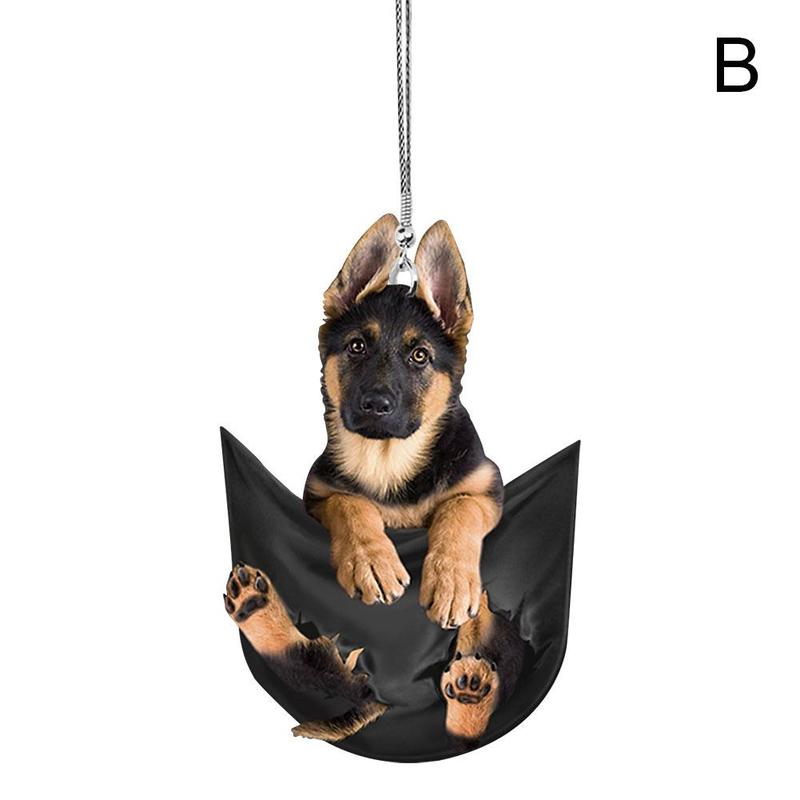 Cute Dog Cartoon Key Chain, Hanging Ornament Adorable Car Mirror & Backpack Accessory, Pet Accessories