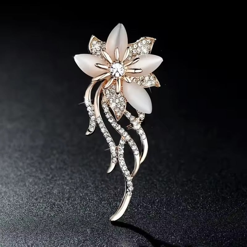 Flower Shaped Rhinestone Brooches, Lapel Flower Pins For Women, Gifts For Her, Mother's Day Gifts