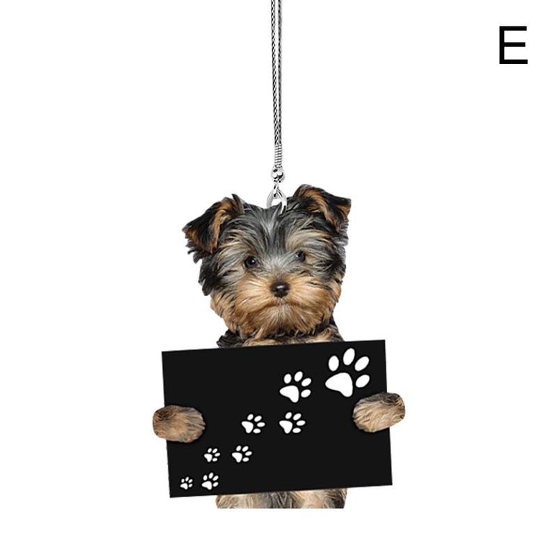 Cute Dog Cartoon Key Chain, Hanging Ornament Adorable Car Mirror & Backpack Accessory, Pet Accessories