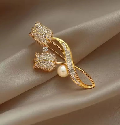 Flower Shaped Rhinestone Brooches, Lapel Flower Pins For Women, Gifts For Her, Mother's Day Gifts