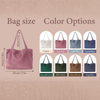 Custom Chenille Name Tote Bag with Zipper, Travel Tote, Mother's Day Gift, Gift for Her