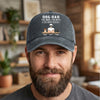 The Man The Myth The Snack Dealer, Personalized Washed Cap, Custom Gifts For Dog Dad