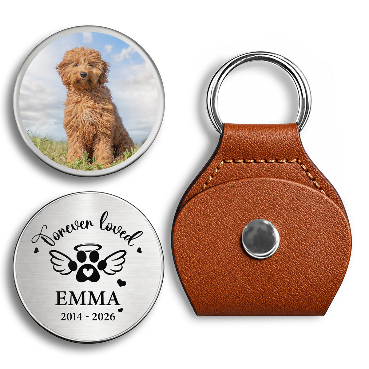 Forever Loved, Personalized Pocket Hug, Pet Memorial Gifts, Gifts For Pet Lovers, Custom Photo