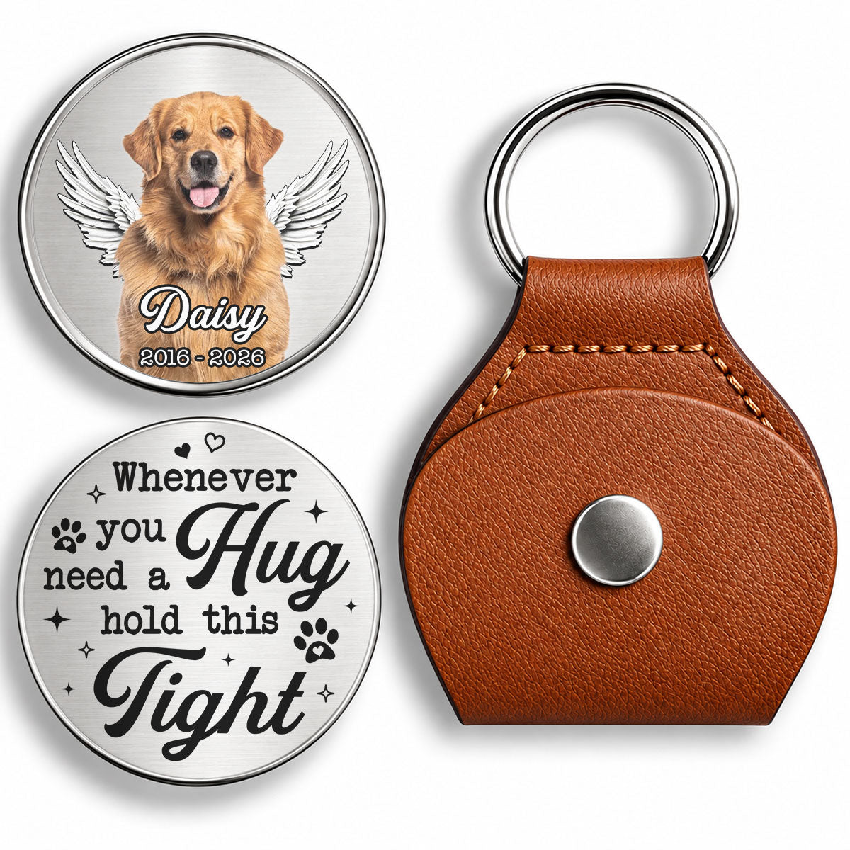Whenever You Need A Hug Hold It , Personalized Pocket Hug, Pet Memorial Gifts, Gifts For Pet Lovers, Custom Photo