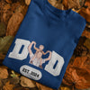 Dad Est, Faux Embroidery Personalized Shirt Tee, Gift For Dad