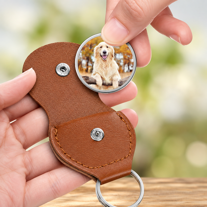 You Left Paw Prints On Our Hearts, Personalized Pocket Hug, Pet Memorial Gifts, Gifts For Pet Lovers, Custom Photo