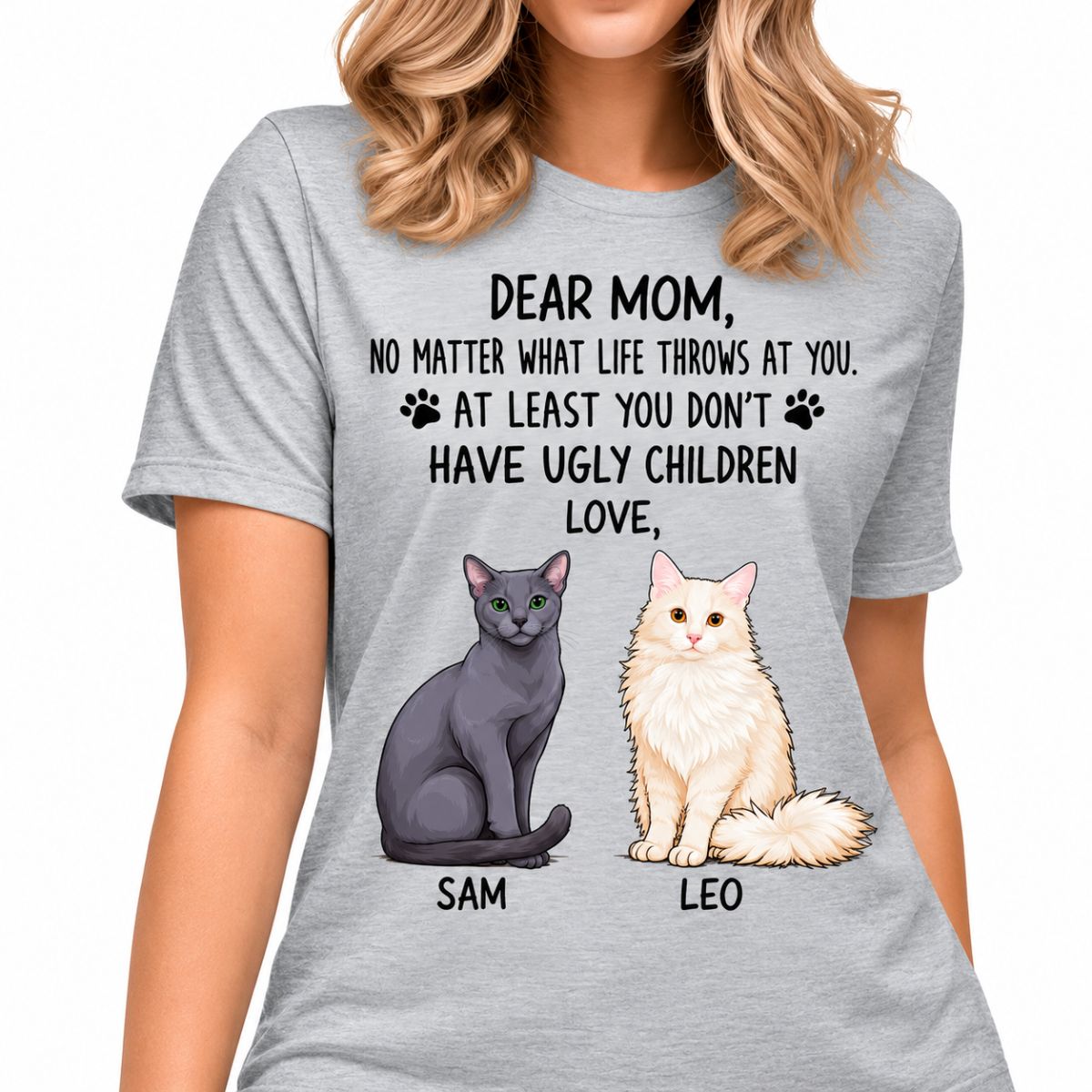 No Matter What Life Throws At You, Personalized Shirt, Custom Gift for Cat Lovers, Custom Tee