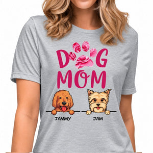 Funny dog mom shirt, personalized gift for dog lovers, custom t-shirt for dog lovers