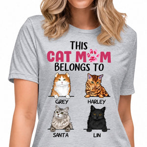 This Cat Mom Belongs To, Custom Shirt, Personalized Gifts for Cat Lovers