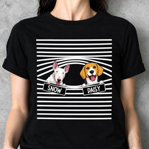 Personalized dog shirt, gift for dog lovers - Unique dark color custom t shirt, custom t-shirt for dog lovers