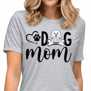 Funny dog mom shirt, personalized gift for dog lovers, custom t-shirt for dog lovers