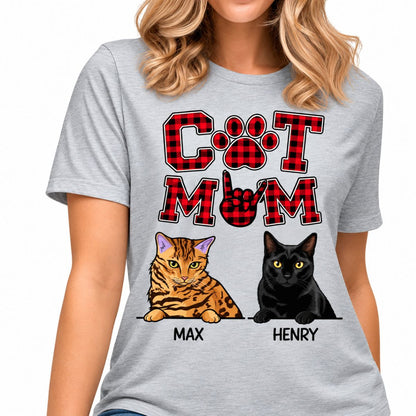 Cat Mom, Custom Shirt, Personalized Gifts for Cat Lovers