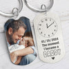 The Moment You Became My Daddy, Personalized Keychain, Custom Photo Gifts for Expecting Dads