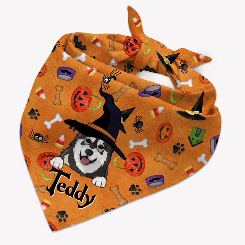 Halloween Dog Bandana, Personalized Bandana, Halloween Costumes for Dogs