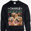 Custom Multi Photo Retro Vintage Dark Sweatshirt, Personalized Sweatshirt, Gift For Your Loved One, Custom Photo
