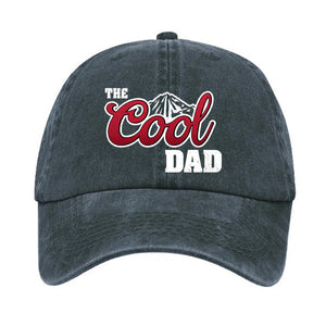 The Cool Dad Hat, Printed Vintage Cotton Washed Cap, Gifts For Dad, Gifts For Grandpa, Father's Day Gift