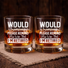 Remind My Wife I'm Retired, Engraved Rock Glass, Retirement Gifts