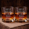 Every Sip It's Not My Problem Anymore, Engraved Rock Glass, Retirement Gifts