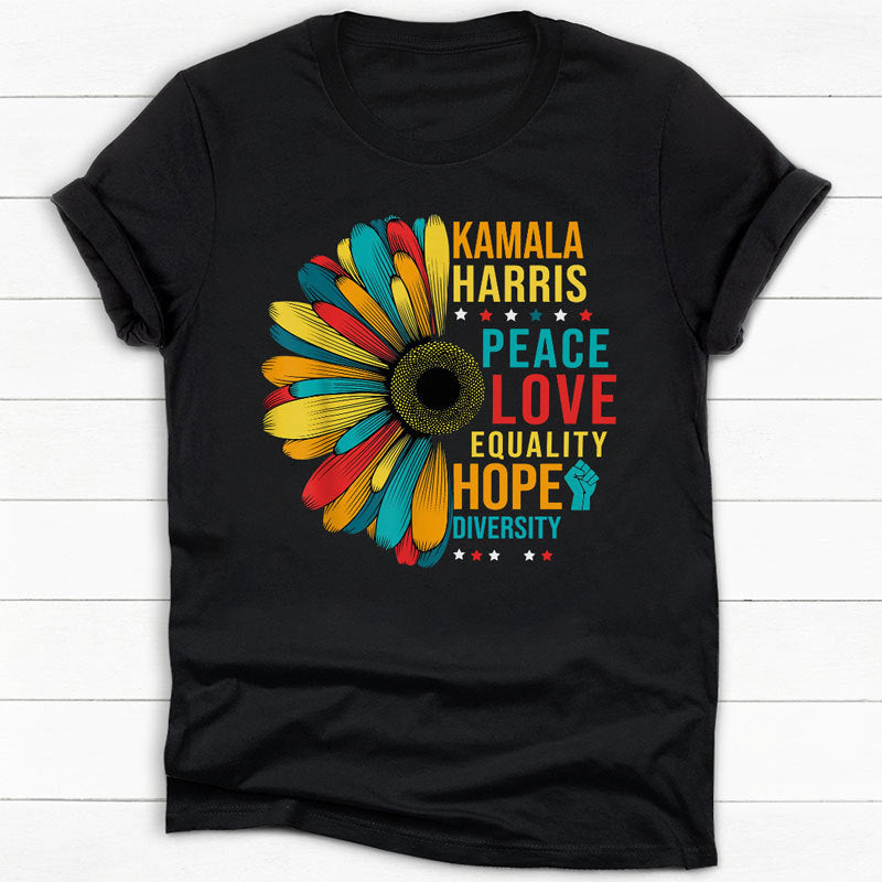 Kamala Harris Peace Love Equality, Madam President, Kamala Supporters Shirt,  Election 2024