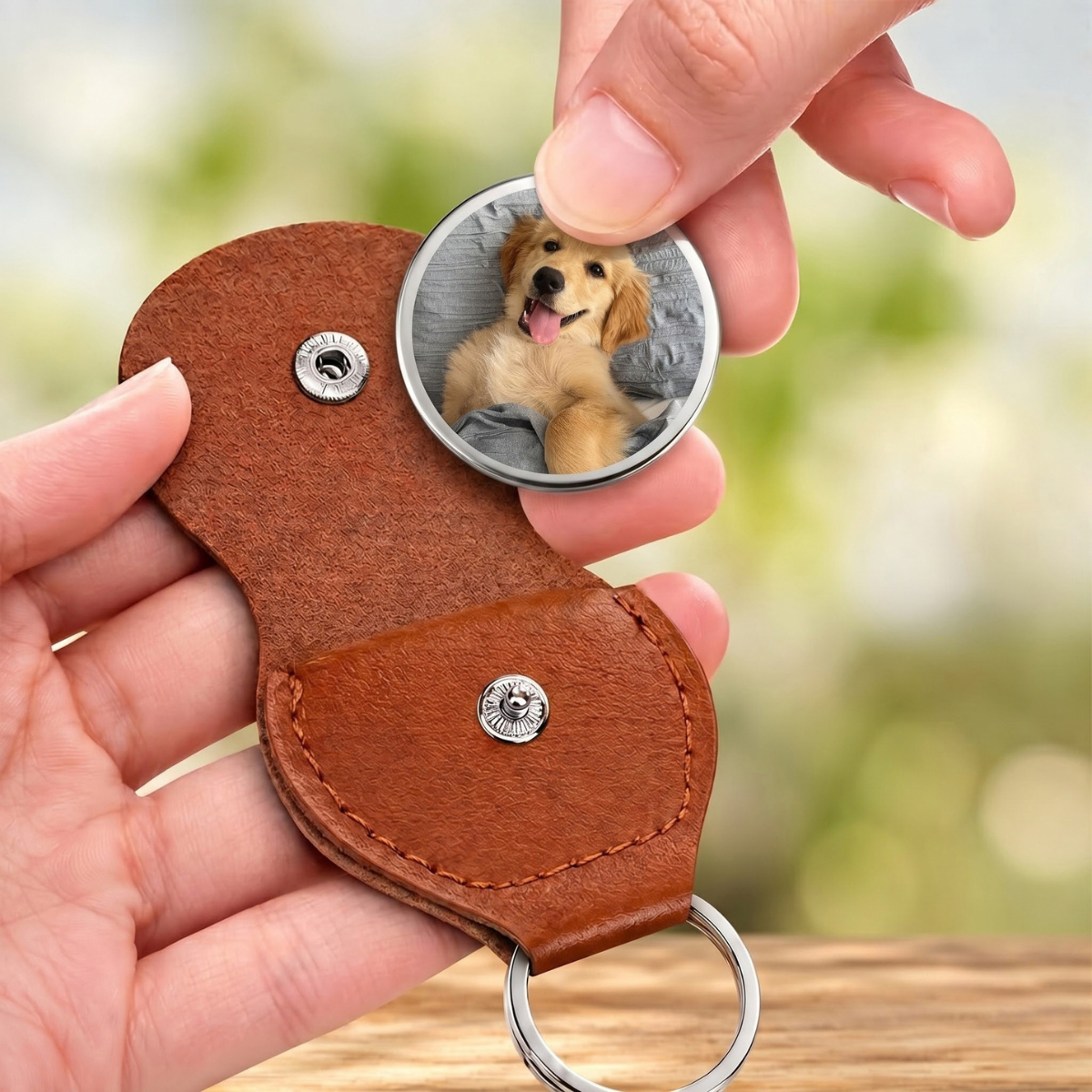 Personalized Dog Dad Pocket Hug Token - Picking Up My Poop, Photo Keepsake Gift for Him