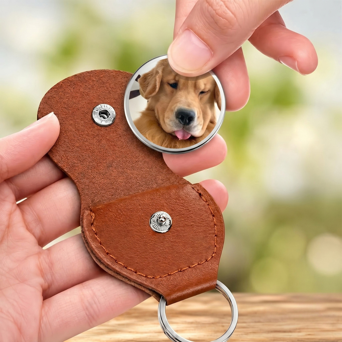 Personalized Dog Dad Pocket Hug Token - Thanks For Being My Dad, Photo Keepsake Gift for Him