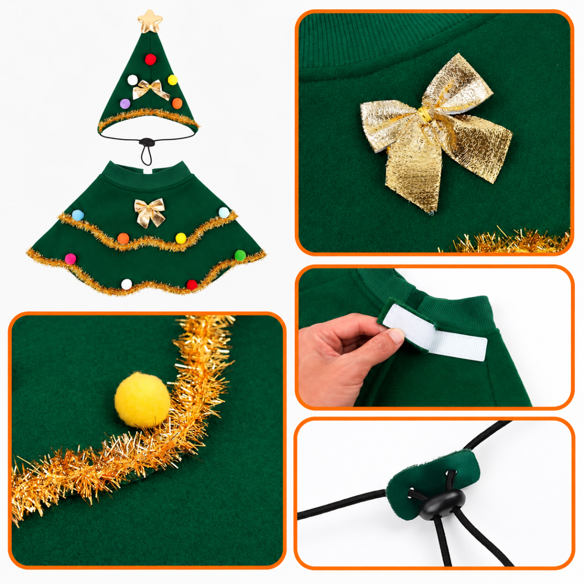 Costume Outfit For Dog Christmas Tree – Festive Holiday Pet Costume
