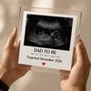 Personalised Dad To Be Acrylic Photo Block, Keepsake Gift, Square Shaped Plaque