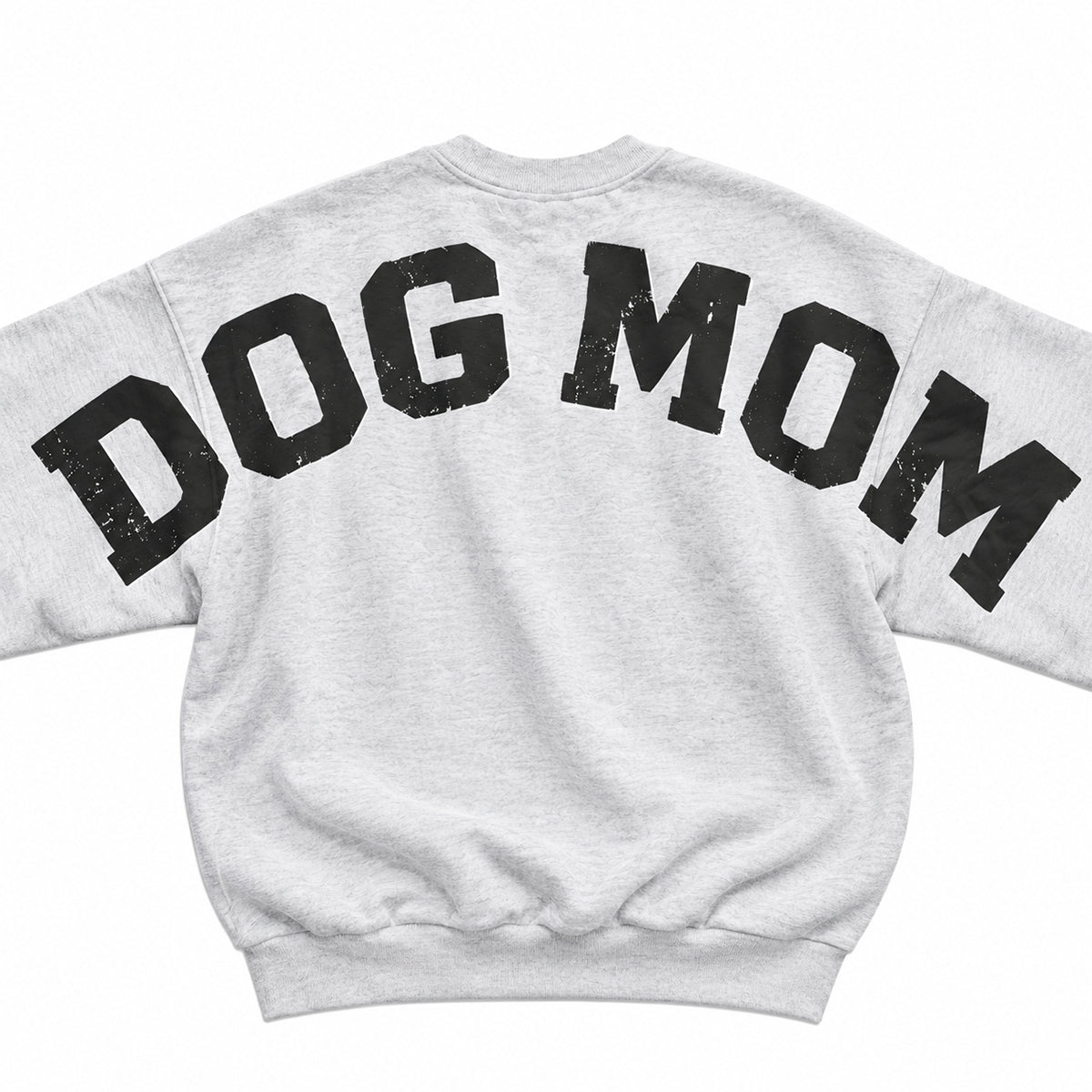 Back Sleeves Sweatshirt Dog Mom, Printed Back Side Sweatshirt