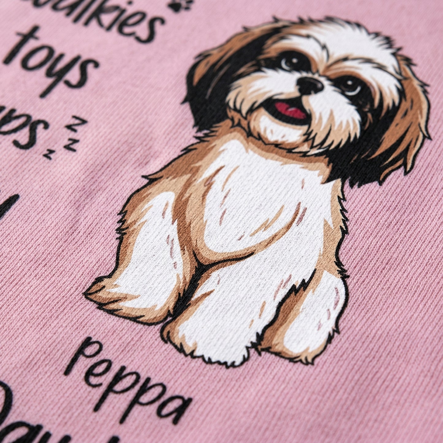 Personalized Mother's Day Dog Mom Shirt, "I Love Treats I Love Walkies", Custom Photo & Graphics