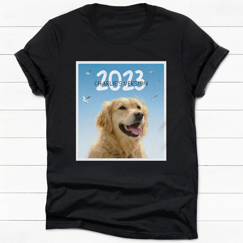 1989 Personalized Version Dark Color Crew Neck T-Shirt, Personalized T-Shirt, Custom Photo Birthday Gift