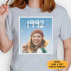 1989 Personalized Version Crew Neck T-Shirt, Personalized T-Shirt, Custom Photo Birthday Gift