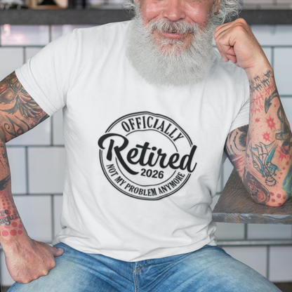 Officially Retired Personalized Shirt, Retirement Gift for Him and Her