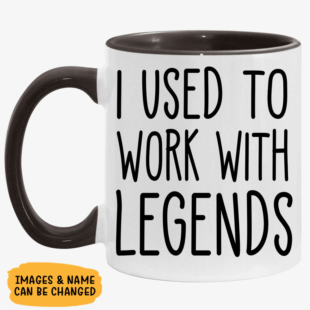 Personalized Mug Retirement Work With Legends, Custom Photo Mug, Retirement Gift
