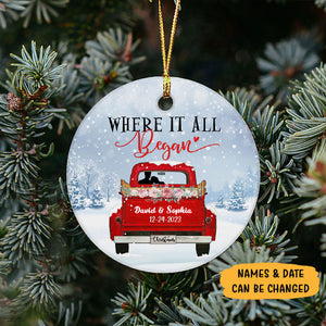 Where It All Began, Personalized Christmas Ornaments, Custom Holiday Decoration