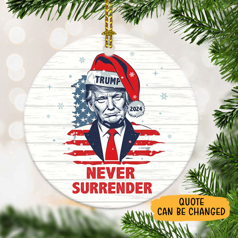 Make Xmas Great Again Santa Trump, Personalized Ornaments, Trump Ornament, Election 2024