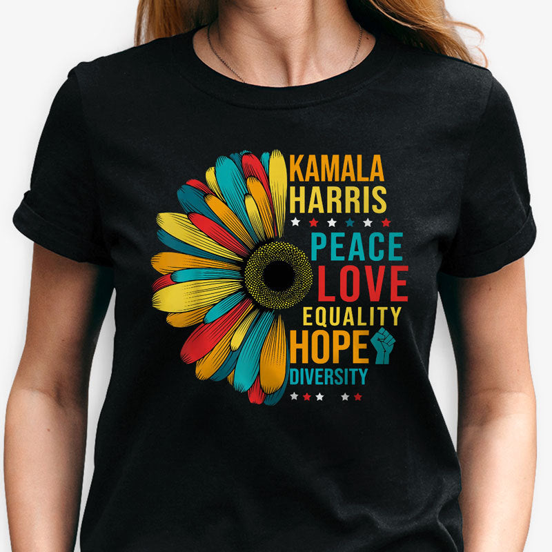 Kamala Harris Peace Love Equality, Madam President, Kamala Supporters Shirt,  Election 2024