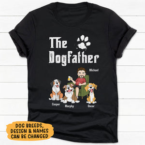 The Dog Father, Personalized Shirt, Father's Day Gifts For Dog Dad